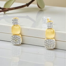 9ct Gold Diamond Drop Earrings | ER424749Y09DI1