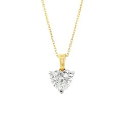 9ct Gold Diamond Heart Pendent |PD401207