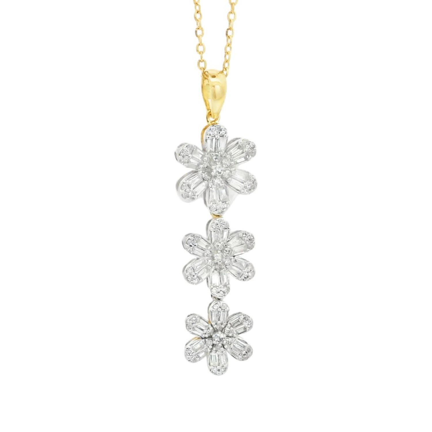 9ct Gold Diamond Trio Bloom Pendent |PNE00819-P – Christies Jewellery NZ- Christies Jewellery Online and Auckland - Free Delivery - Afterpay and Zip the easy way to pay 9ct Gold Diamond Trio Bloom Pendent |PNE00819-P by Christies Jewellery
