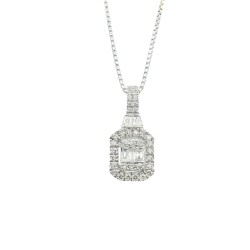 9ct White Gold Diamond Pendant| PN416595W09DI1