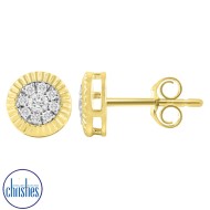 9ct Yellow Gold Diamond Studs TDW 0.24CT DCMER0375 9ct Yellow Gold Diamond Studs TDW 0.24CT DCMER0375
