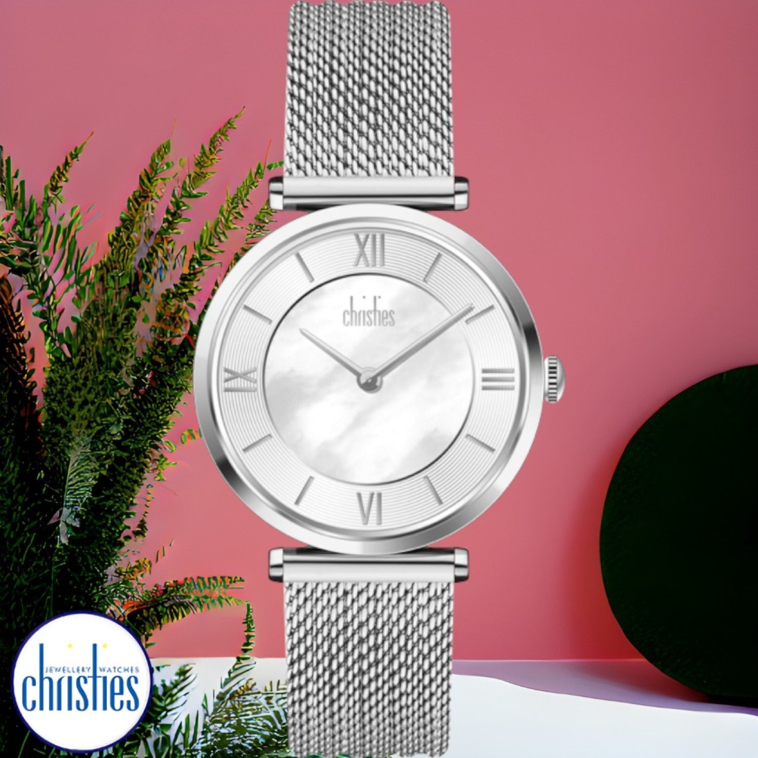 AW458-V1 Christies Luxe  Mesh Strap Watch AW458-V1 Christies Jewellery NZ- Christies Jewellery Online and Auckland - Free Delivery - Afterpay, Laybuy and Zip  the easy way to pay