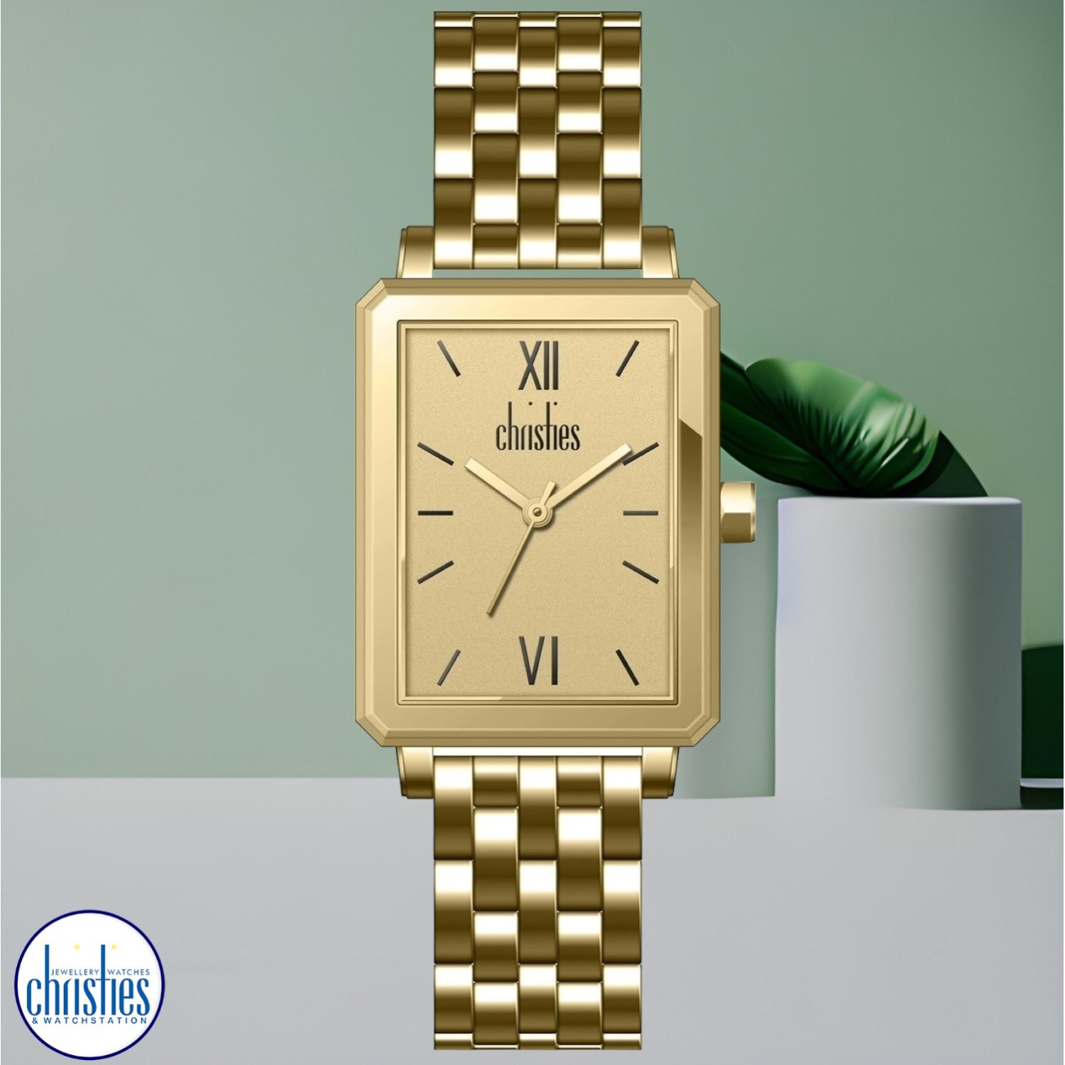 29530 Christies Women's Noir Gold-Tone Watch 29530 Watches NZ