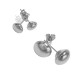 925 Silver Semi Dome Stud Earrings. Our sterling silver earrings are crafted from the highest-quality .925 Sterling Silver, and all are inspected for a fineness mark to ensure quality. Ball studs are idea for every day wear. Available in store or online f