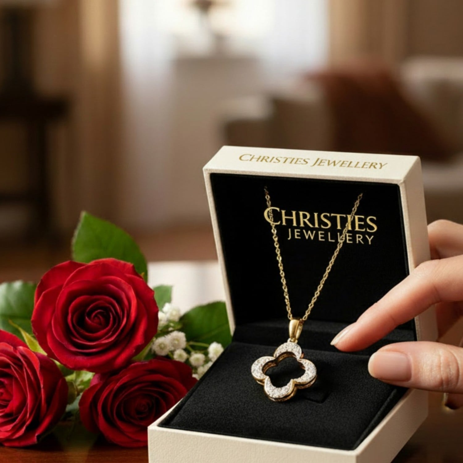 9ct Gold Diamond Clover Pendant |PF25061-LGD-9KY – Christies Jewellery NZ- Christies Jewellery Online and Auckland - Free Delivery - Afterpay and Zip the easy way to pay 9ct Gold Diamond Clover Pendant |PF25061-LGD-9KY by Christies Jewellery
