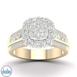 18ct Yellow Gold Diamond Ring TDW 1.5ct RE16052/18K