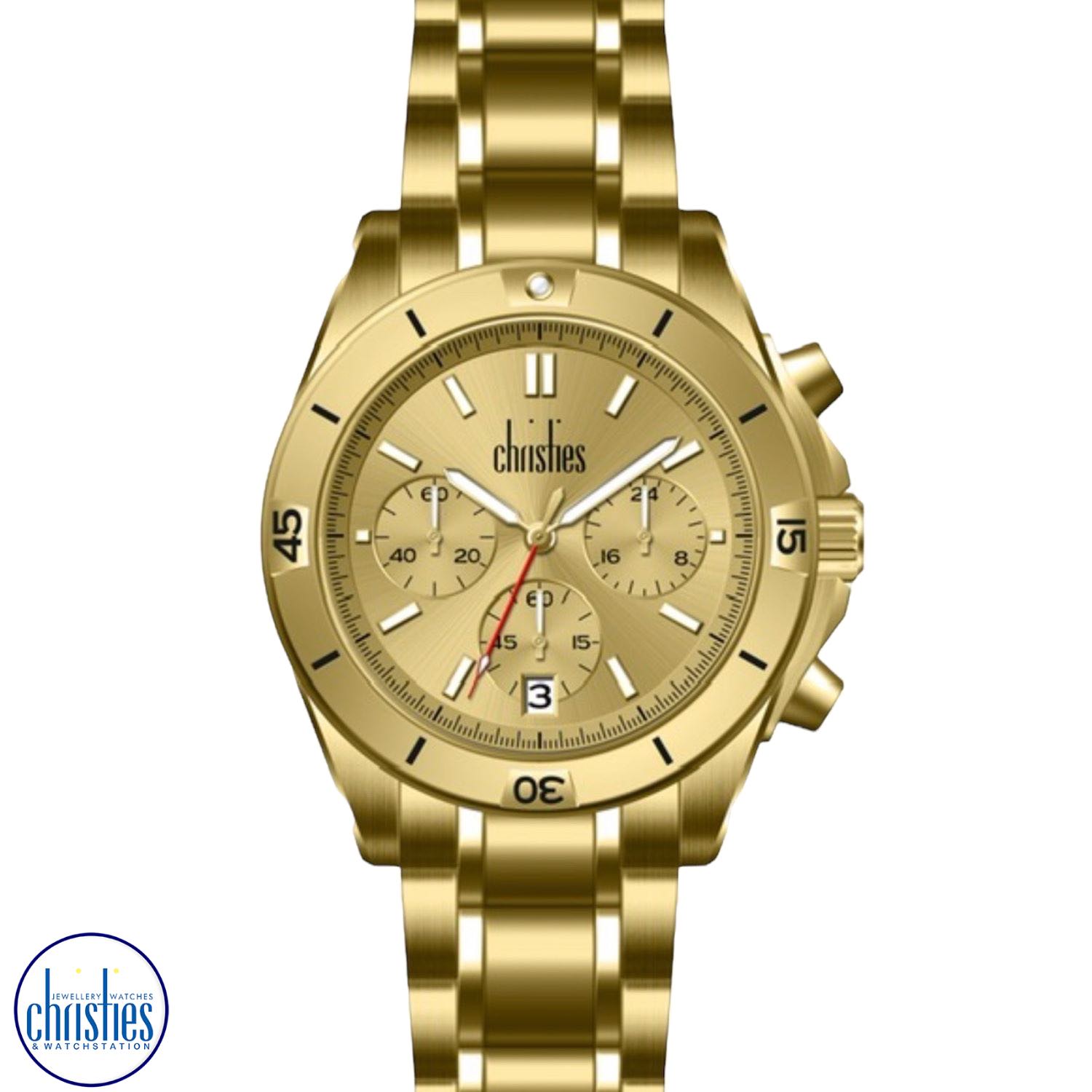 Christies Jewellery - Christies Golden Sunburst Chronograph Watch Christies Golden Sunburst Chronograph Watch. unique engagement rings nz Introducing the Blackwater Chronograph - a stunning timepiece that combines style and functionality.