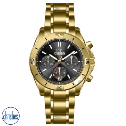 Christies Obsidian Gold Chronograph Watch