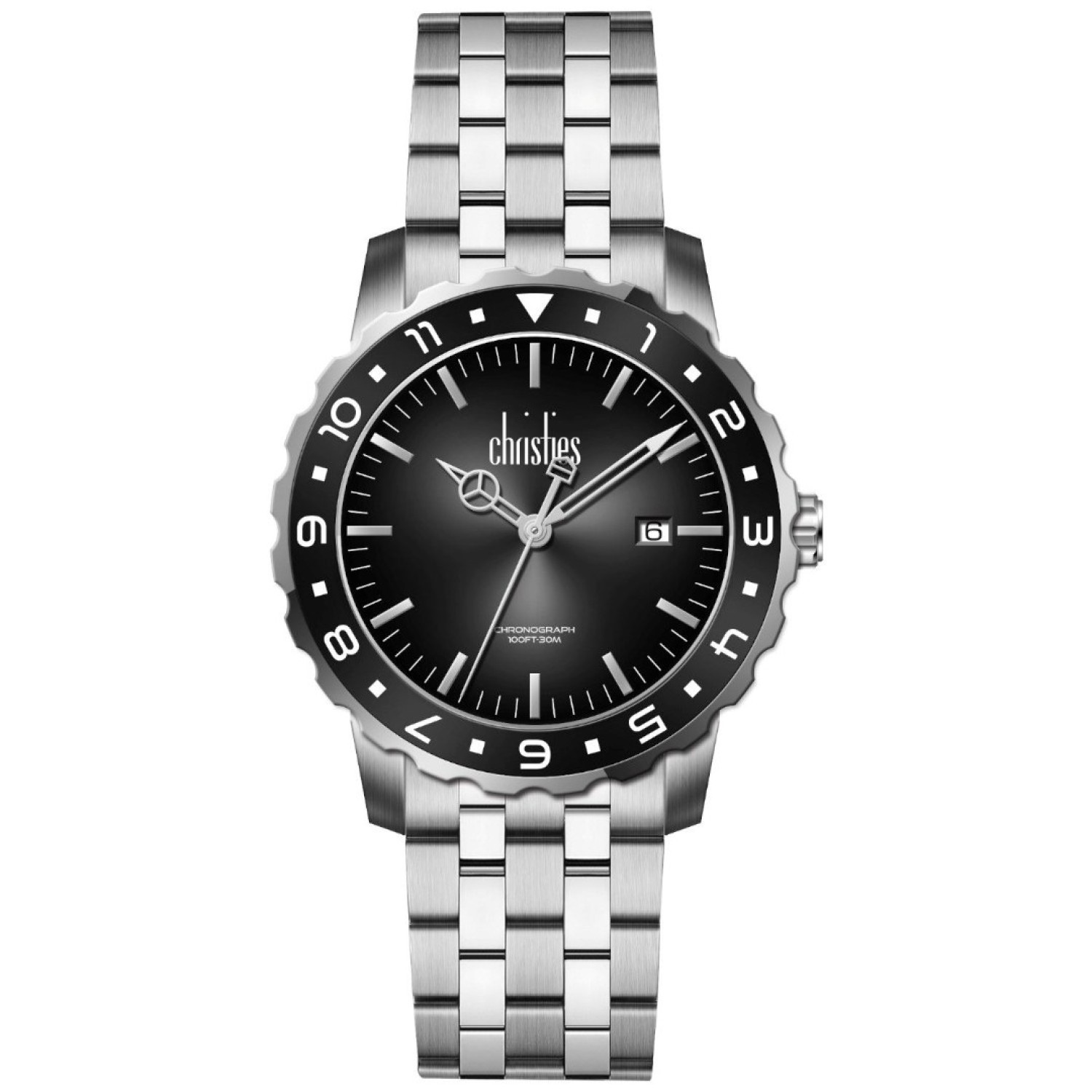 Christies Luxor Mens Silver Tone Black-Dial Watch 761667 – Christies Jewellery NZ- Christies Jewellery Online and Auckland - Free Delivery - Afterpay and Zip the easy way to pay Christies Luxor Mens Silver Tone Black-Dial Watch 761667 by Christies Jewellery