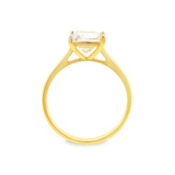 18ct Yellow Gold Princess Cut 2ct Lab-Grown Diamond Solitaire | E201204-LGD-18KY