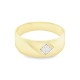 9CT Gold Gents Ring DJR4221 – Elegant Yellow Gold Design with Diamond Accents | Christies Jewellery NZ