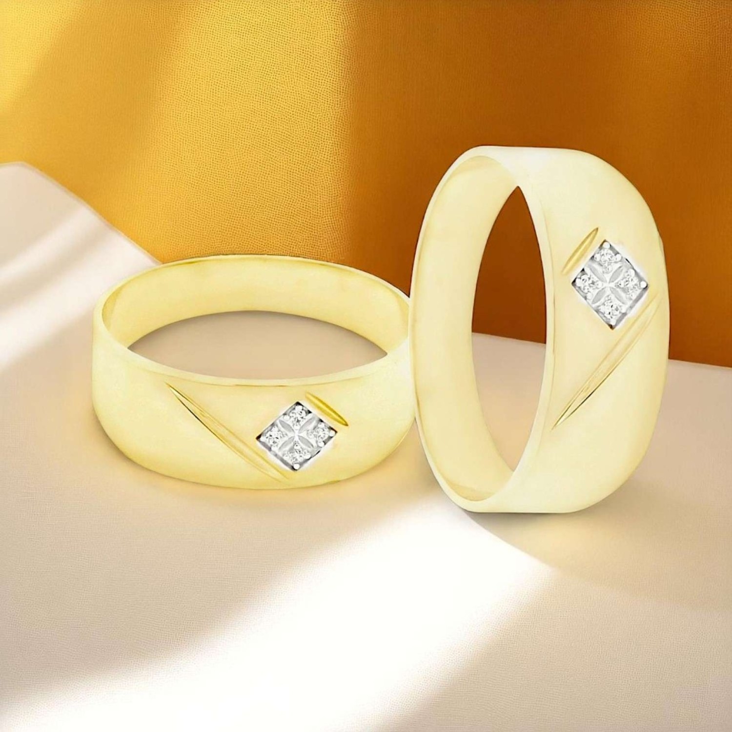 9CT Gold Gents Ring DJR4221 – Elegant Yellow Gold Design with Diamond Accents | Christies Jewellery NZ