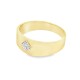9CT Gold Gents Ring DJR4221 – Elegant Yellow Gold Design with Diamond Accents | Christies Jewellery NZ