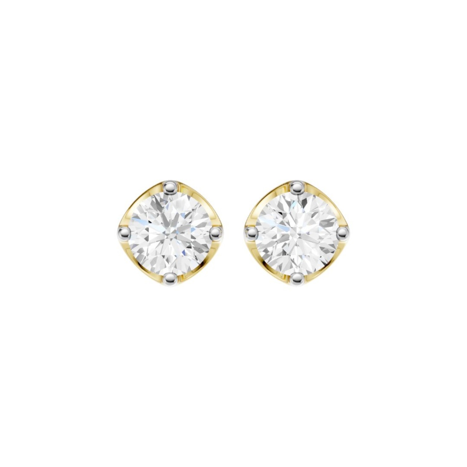 18ct Diamond Studs 1.5cts – Christies Jewellery NZ – Free Delivery & 5-Year Warranty 18ct Diamond Studs 1.5cts – Cushion-Framed Yellow Gold Earrings by Christies