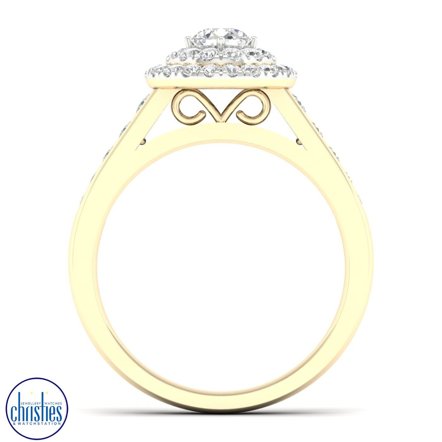 Christies Jewellery - 18ct Yellow Gold Diamond Ring TDW 0.94ct RB10694/18K 18ct Yellow Gold Diamond Ring TDW 0.94ct RB10694/18K. unique engagement rings nz Introducing the 18ct Yellow Gold Diamond Ring with an impressive 0.