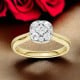 RB17603EG – 9ct Gold Diamond Ring | Cluster Setting | 0.33ct TDW 9ct Gold Diamond Cluster Ring – RB17603EG | 0.33ct TDW | Christies Jewellery NZ