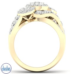 18ct Yellow Gold Diamond Ring TDW 1.98ct RF11116/18KY