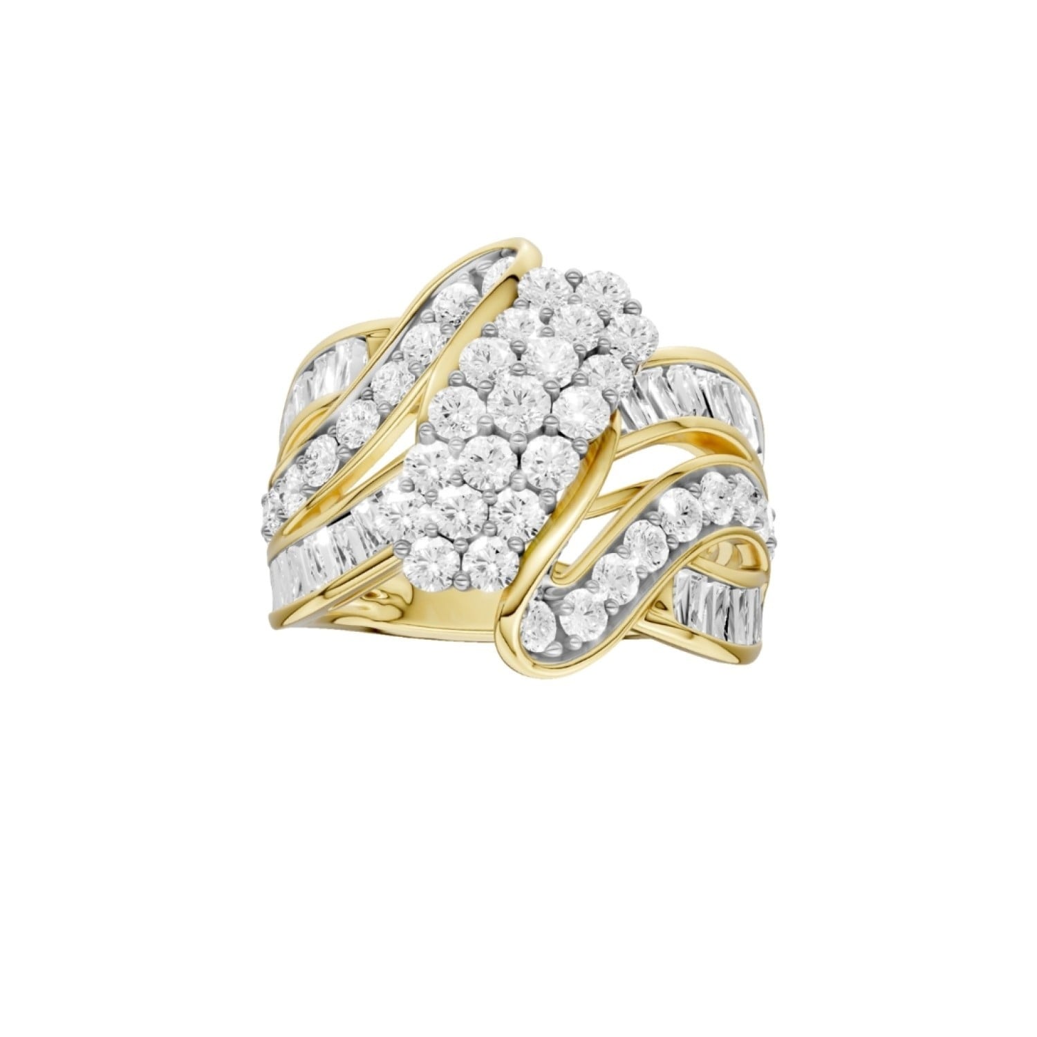 18ct Yellow Gold Lab-Grown Diamond Ring 2ct TDW | RF34078-LGD-18KY – Christies Jewellery NZ- Christies Jewellery Online and Auckland - Free Delivery - Afterpay and Zip the easy way to pay 18ct Yellow Gold Lab-Grown Diamond Ring 2ct TDW | RF34078-LGD-18KY by Christies Jewellery