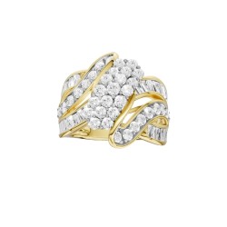 18ct Yellow Gold Lab-Grown Diamond Ring 2ct TDW | RF34078-LGD-18KY