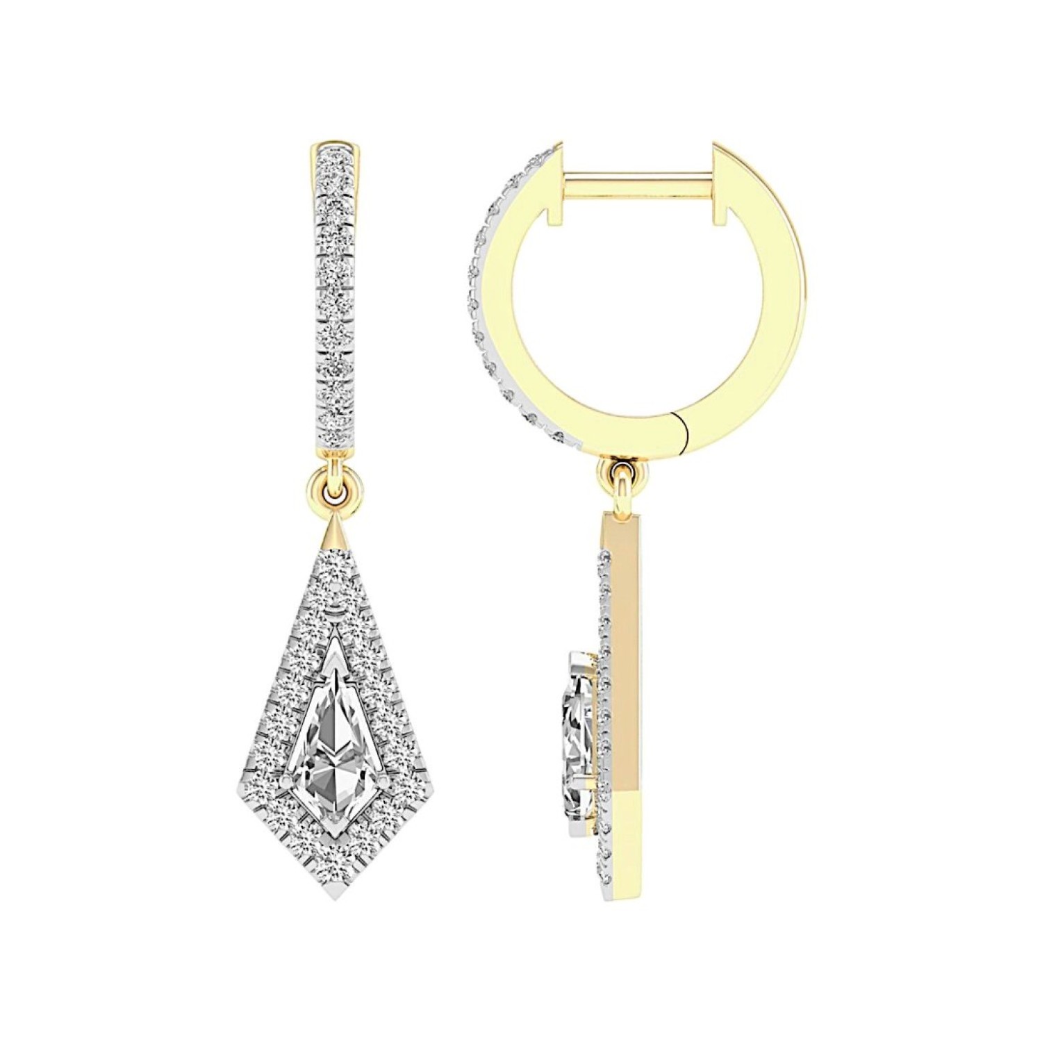 18ct Gold Diamond Earrings TDW 0.98CT – Christies Jewellery NZ- Christies Jewellery Online and Auckland 18ct Gold Diamond Earrings TDW 0.98CT by Christies Jewellery NZ