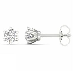 9ct White Gold Diamond Stud Earrings 0.33ct  TDW