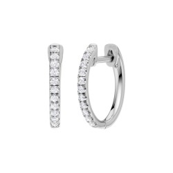 Elegant 9ct White Gold Diamond Hoop Earrings – EF18998/9WG | Timeless Luxury