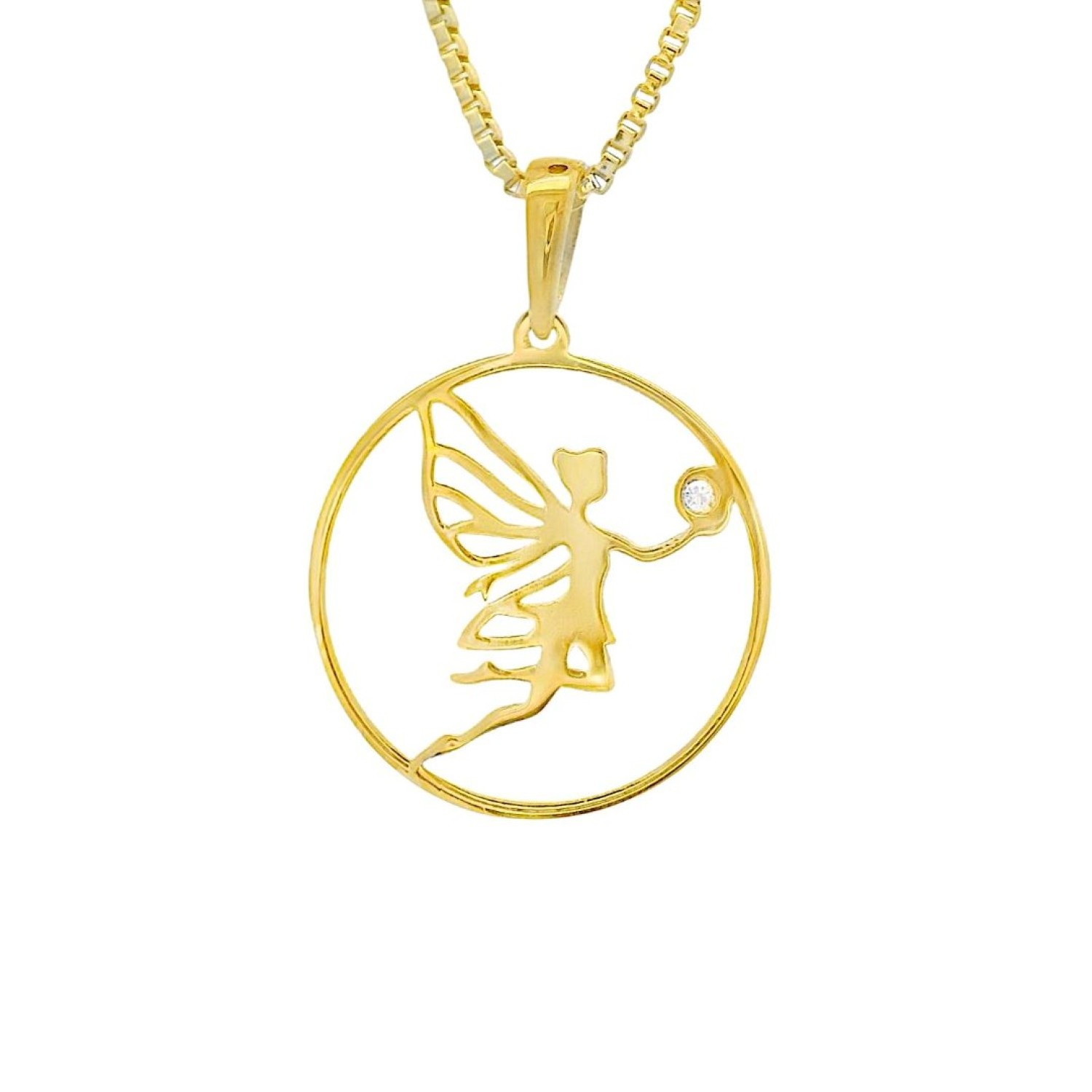 Elegant Fairy Pendant in 9ct Gold Elegant Fairy Pendant in 9ct Gold by Christies Jewellery NZ