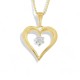 Gold Heart Pendant Necklace with Diamond Accent Gold Heart Pendant Necklace with Diamond Accent by Christies Jewellery NZ