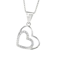 Elegant Double Heart Pendant Necklace Elegant Double Heart Pendant Necklace