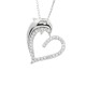 Silver "Dolphin Heart Pendant – A Symbol of Love & Ocean Elegance Silver Dolphin Heart Pendant with a leaping dolphin and sparkling heart outline—symbolizing love and freedom