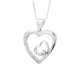 Double Heart Pendant with Sparkle – A Radiant Symbol of Love & Connection Double Heart Pendant featuring two interlocking hearts with shimmering accents—symbolizing love and connection.