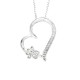 Silver Heart Pendant with Paw Design – A Meaningful Tribute to Pet Lovers Silver heart-shaped pendant featuring a sparkling paw design—perfect for pet lovers and animal enthusiasts.