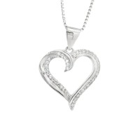 Heart-Shaped Sparkling Pendant Heart-Shaped Sparkling Pendant