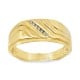 Men's 9ct Yellow Gold Diamond Ring R102122 - Christies Jewellery NZ