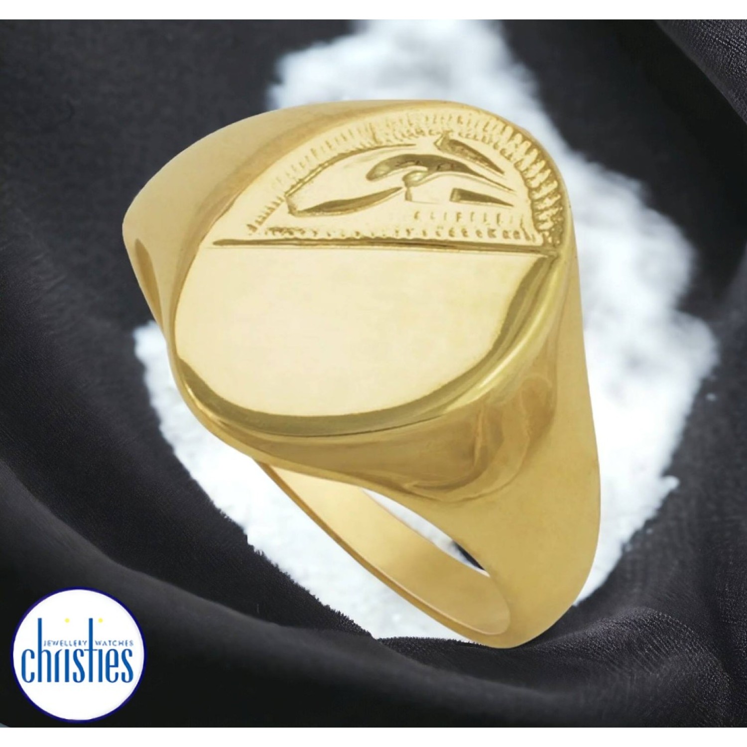 9ct Gold Gents Signet Ring R152/127 Christies Jewellery NZ- Christies Jewellery Online and Auckland - Free Delivery - Afterpay, Laybuy and Zip  the easy way to pay