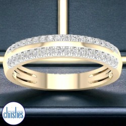 9ct Gold Band with 0.33ct Diamond Ring RA4532 9ct Gold Band with 0.33ct Diamond Ring RA4532