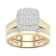 18ct Gold Diamond 2pc Set Engagement Ring RB02551