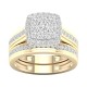 18ct Gold Diamond 2pc Set Engagement Ring RB02551 by Christies Jewellery NZ- Christies Jewellery Online and Auckland 