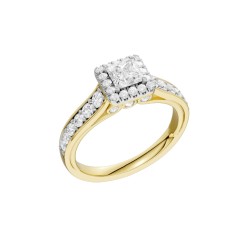 18ct Yellow Gold Lab-Grown Diamond Ring 1ct TDW | RE24867-LGD-18KY