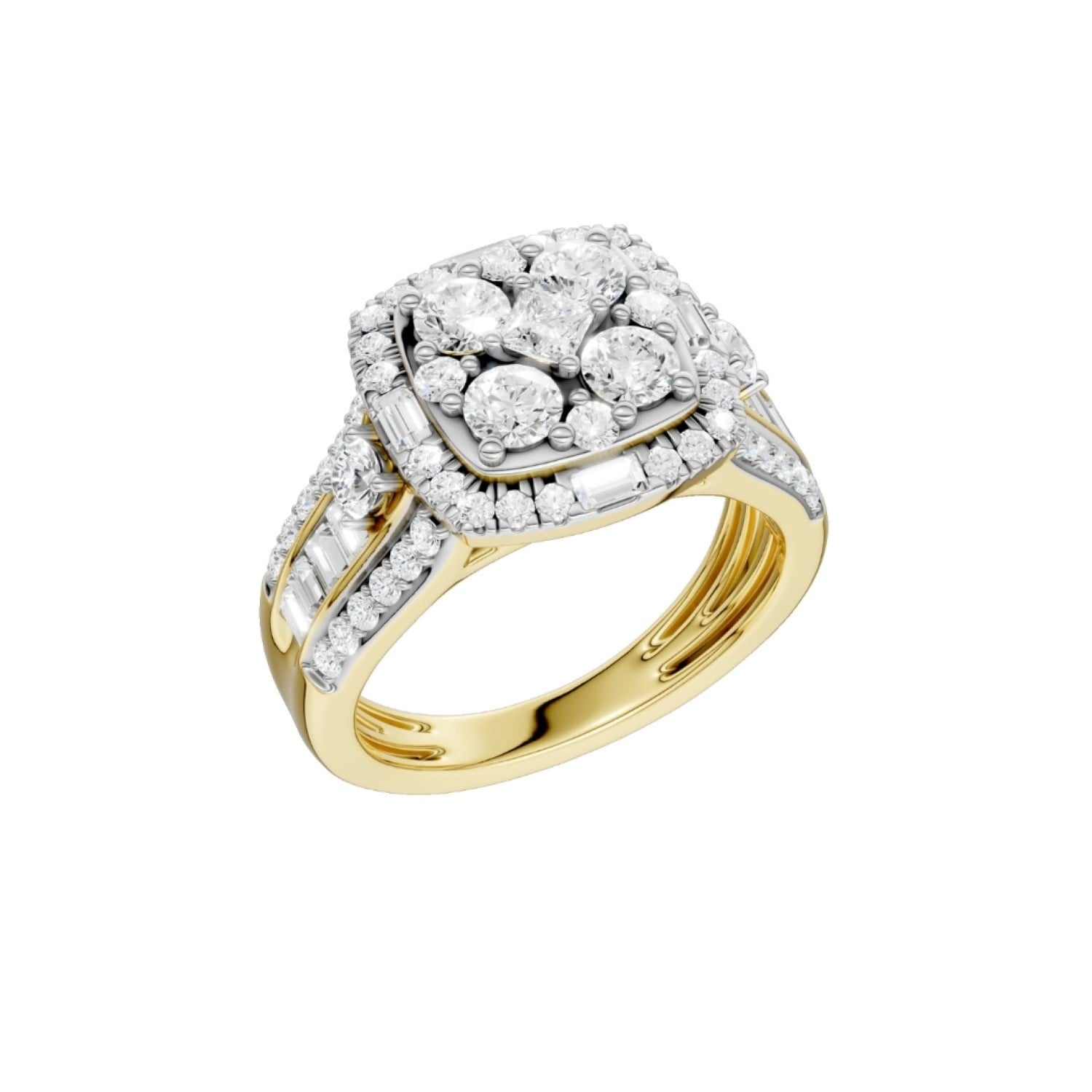 9ct Yellow Gold Lab-Grown Diamond Ring 1.75ct TDW | RF34077-LGD-9KY – Christies Jewellery NZ- Christies Jewellery Online and Auckland - Free Delivery - Afterpay and Zip the easy way to pay 9ct Yellow Gold Lab-Grown Diamond Ring 1.75ct TDW | RF34077-LGD-9KY by Christies Jewellery