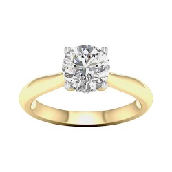 18ct Gold Lab Diamond Solitaire Ring | RS05577