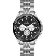 30413 Christies Luxor Mens Silver Tone Black-Dial Watch 30413 Christies Luxor Mens Silver Tone Black-Dial Watch