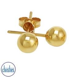 9ct Gold Ball Stud Earrings 