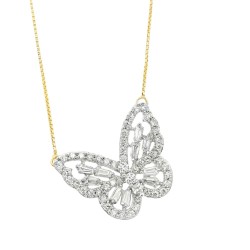 9ct Gold Diamond Butterfly Pendant |PF26829-LGD-9KY 9ct Gold Diamond Butterfly Pendant |PF26829-LGD-9KY
