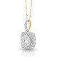 Radiant Halo Pendant – 9ct Yellow Gold, 1ct Lab Diamonds | PF20773 – Christies Jewellery NZ – Free Delivery – Afterpay Available Radiant Halo Pendant in 9ct Yellow Gold with 1ct Lab-Grown Diamonds – Cushion Halo Design
