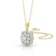 Floral Halo Pendant – 9ct Yellow Gold, 1ct Lab Diamonds - PF24312 – Christies Jewellery NZ- Christies Jewellery Online and Auckland - Free Delivery - Afterpay and Zip the easy way to pay Floral Halo Pendant in 9ct Yellow Gold with 1ct Lab-Grown Diamonds – Elegant Flower Design