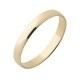 Classic 9ct Gold ring with a smooth, polished surface and a width of 3.5mm, showcasing timeless elegance and sophistication in yellow gold