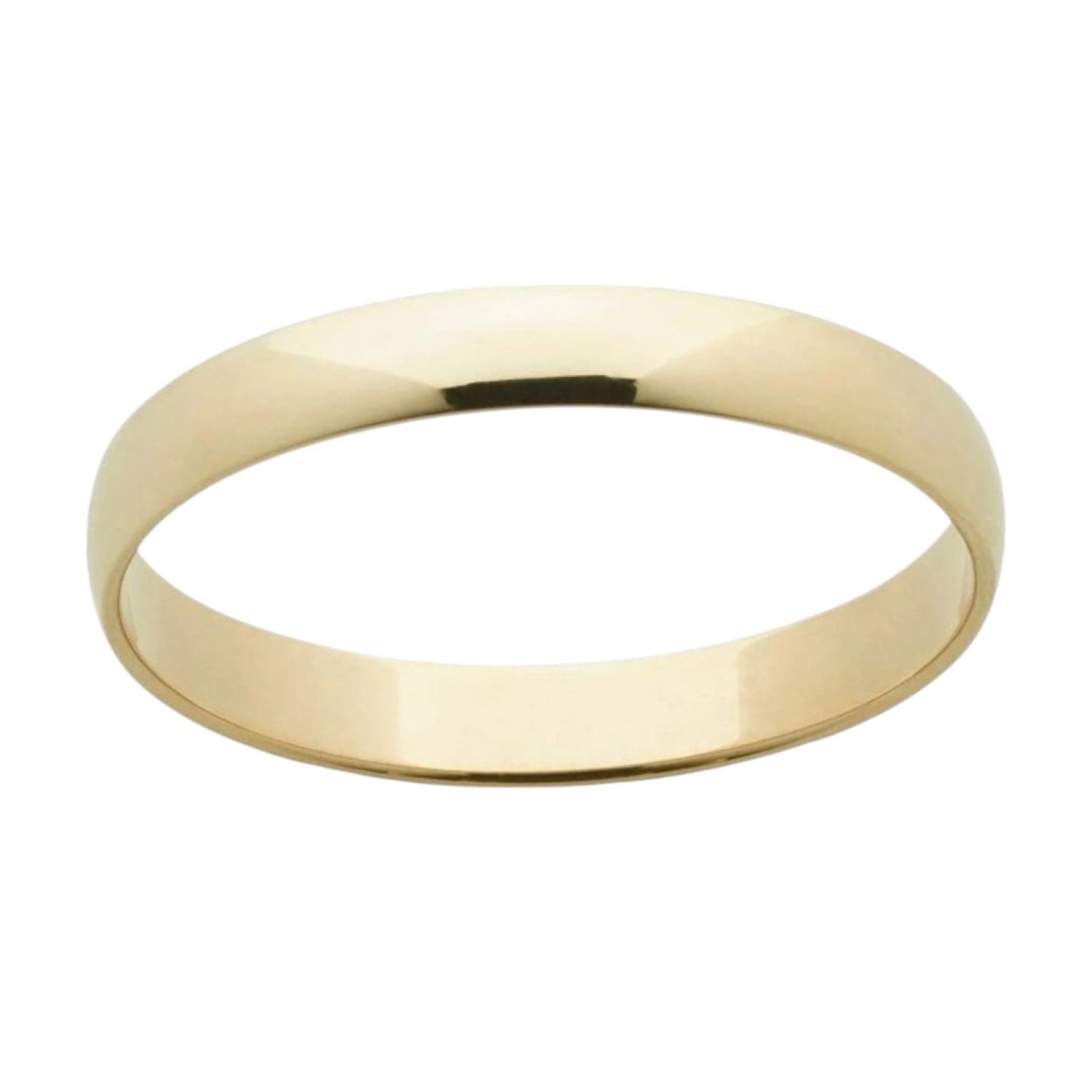 Elegant 9ct Yellow Gold Wedding Ring - 4mm Width Elegant 9ct Yellow Gold Wedding Ring with a smooth, polished surface and a width of 4mm, showcasing timeless beauty and durability.