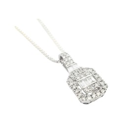 9ct White Gold Diamond Pendant| PN416595W09DI1