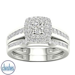 18ct White Gold Diamond Wedding Set 0.75ct TDW RB14534